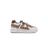 Ayakmod Premium 1306 Hakiki Deri Erkek Sneaker,Kahve Beyaz 41