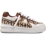 Ayakmod Premium 1306 Kahve-Beyaz Deri Erkek Sneaker - Kahve - Beyaz