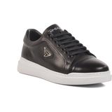 Ayakmod Premium 2040 M Siyah-Beyaz Hakiki Deri Erkek Sneaker - Siyah - Beyaz