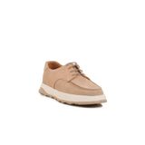 Ayakmod Premium 8212 M Bej Nubuk Hakiki Deri Erkek Sneaker