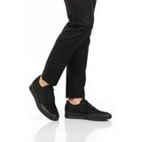 Ayakmod Premium Siyah Nubuk Hakiki Deri Anatomik Erkek Casual Ayakkabı 703 M