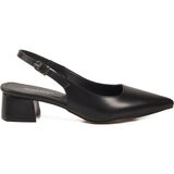 Ayakmod Siyah Hafif Slingback Kadın Topuklu Ayakkabı 323101 Z