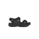 AYAKMOD Siyah Nubuk Erkek Çocuk Cırtlı Spor Sandalet 1305 G