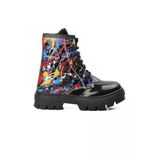 Ayakmod Siyah Rugan Ortopedik Unisex Çocuk Bot 2301001 P