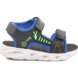 Ayakmod Siyah Saks Cırtlı Işıklı Erkek Çocuk Spor Sandalet 018125 P