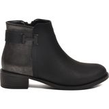 Ayakmod Siyah Zümrüt Nubuk Fermuarlı Kadın Bot 547820 Z - Siyah - Zümrüt