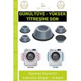 #Ayakpedi Titreşim Önleyici Gürültü Emici Kaymaz Taban Çamaşır Bulaşık Makinesi 4 Adet Ayak Pedi
