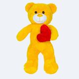 Ayakta Kalpli Pelüş Ayıcık,Kawaii,Sevimli,Paskalya,Noel,Hediye,Sevimli,Alman Ayısı,Doldurulabilir Pelüş Oyuncak (Sarı)