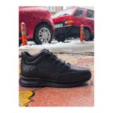 Ayakx Spor Voyager Fermuar bağcıklı Bot Kışlık Siyah 4509 Hakiki Deri Erkek Sneakers Trekkıng Ayakkabı