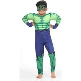 Ayancık Kids Hediyelik Doğumgünü Hulk Çocuk Kaslı Kostüm Parti - 3 - 4 Yaş - 00430 Yeşil