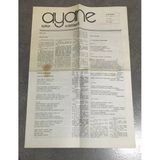 Ayane Edebiyat Dergisi Eylül 1988 Yıl 1 Sayı 9 (Sahafiye Kitap)