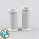 Ayarlanabilir 1 Adet 12 Cm Beyaz Plastik Ayak Dolap Mobilya Tezgah Yükseltici Yükseltme Ayağı