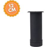 Ayarlanabilir 12 cm Bingolu Siyah Metal Mobilya Ayağı, Lüks Metal Mobilya Ayak, Koltuk, Dolap, Şifonyer Ayak