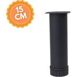 Ayarlanabilir 15 cm Bingolu Siyah Metal Mobilya Ayağı, Lüks Metal Mobilya Ayak, Koltuk, Dolap, Şifonyer Ayak