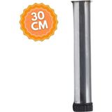 Ayarlanabilir 30 cm Bingolu Krom Metal Mobilya Ayağı, Lüks Metal Mobilya Ayak, Koltuk, Dolap, Şifonyer Ayak