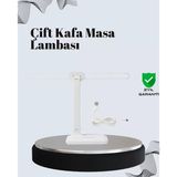 Ayarlanabilir Açıya Sahip Masa Lambası | Kademeli Işık Seviyesi, Kompakt Tasarım