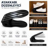 Ayarlanabilir Ayakkabı Düzenleyici Rampa - Dolap İçi Yer Tasarrufu Sağlayan Ayakkabılık Organizer