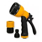 Ayarlanabilir Bahçe Sulama Tabancası 8 Fonksiyonlu, Ergonomik Kaymaz Saplı Sprey Tabancası, Tetik Kilitleme Özelliği, Basınç Ayarlı Su Püskürtme Tabancası, Hortum Bağlantı Adaptörlü, Araç Yıkama
