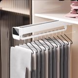 Ayarlanabilir Çekmeli Dolap Çubuğu 33-63cm - Gardırop için Yerden Tasarruflu Giysi Rayı ve Pantolon Rafı, Kolay Saklama Çözümü, Giysileri Verimli Bir Şekilde Düzenlemek için 48cm/18.9in.