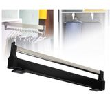 Ayarlanabilir Çekmeli Elbise Askısı - Palto ve Pantolon için Uzatılabilir Dolap Düzenleyici - Yerden Tasarruf Sağlayan Askı Rafı, 30-80 cm (11,8 inç) - Mükemmel Dolap Depolama Çözümü