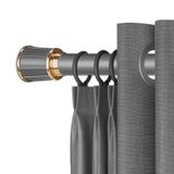 Ayarlanabilir, delmeden duş perdesi çubuğu, 33 mm, teleskopik, paslanmaz çelik, esnek, banyo, pencere ve dolap için, gri, 310 – 400 cm (123 – 157 inç), kolay montaj