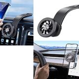 Ayarlanabilir Esnek Şekillenebilen Torpido Üstü Manyetik Araç İçi Telefon Tutucu iphone 11-15 pro max Telefon Tutucu Alüminyum Stand N52 Güçlü Mıknatıs Özel Seri Her Araca Her Telefona Uygun Yuvarlak