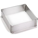 Ayarlanabilir Kare Pasta Kalıbı / Turta Çemberi 20*40 cm