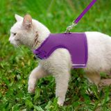 Ayarlanabilir Kedi Tasması, Kareli Fırfırlı Yumuşak File Kedi Yeleği Tasması Dolgulu Yavru Köpek Tasması