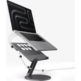Ayarlanabilir Laptop Masa Standı, Kablo Düzenleyici, Space Gray - Mercan - Seçenek 1