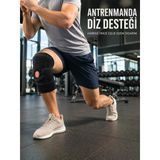 Ayarlanabilir Ligamentli Dizlik Patella Silikon Pedli Nefes Alabilir Diz Koruyucu