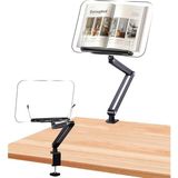 Ayarlanabilir Masa Kenarı Kitap ve Tablet Standı – 360° Dönebilen, 87.5cm Yükseklik Ayarlı,
