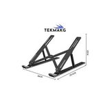 Ayarlanabilir Metal Laptop Standı, MacBook uyumlu, katlanabilir ve yükseltici