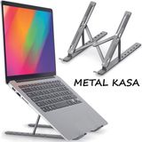 Ayarlanabilir Metal Laptop Standı, Notebook ve Macbook Için Rahat Destek - Mercan - Seçenek 1