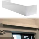 Ayarlanabilir opak perde kutusu, pencereler için, tavan çubuğu/duvar için dekoratif örtü, raysız kenar paneli, uzunluk 1 ila 6 m (220 cm/7,2 ft) üstün ışık kontrolü için