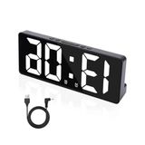 Ayarlanabilir Parlaklıkta Masa Saati, Derece Alarm ve Takvim