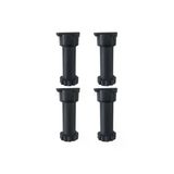 Ayarlanabilir Plastik Mutfak Dolap Tezgah Baza Ayağı 12-17 Cm Siyah (4 Adet) Siyah