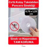 Ayarlanabilir Pratik Pencere Cam Kapı Sineklik Cırt Bantlı Hazır Yapışkanlı 0,75 Cmx1,25 cm - 4 mt - 0,75 x 1,25 cm