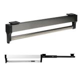 Ayarlanabilir Uzatılabilir Dolap Çubuğu - 2 Sürgülü Raylı Çekme Elbise Askısı Rafı, Dayanıklı 201 Çelik Kaplama, 30-80 cm Gardıropa Uyar, Yerden Tasarruflu Depolama için Mükemmel