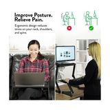 Ayarlanabilir Yükseklik ve Açı Ergonomik Okuma Standı Book Tutucu, Kitap Tutucu, Tablet Standı, Belge Sahibi. Öğretim Kitapları Için Mükemmel.. Alüminyum, Siyah - Option-1