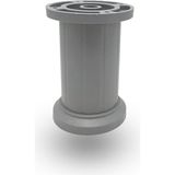 Ayarlı Jumbo Ayak 10 cm - Mutfak Altı, Dolap Ayağı, Komodin, Baza, Kanepe Koltuk Ayağı, Gardırop Ayağı - Gri - 2li