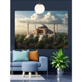 Ayasofya Tarihi Yapı İstanbul Dekoratif Kanvas - Mdf Ahşap Tablo