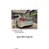 Ayaz Fiber Garaj Honda Civic Fb7 Custom Arka Tampon Eki Fiber Boyasız