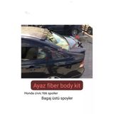 Ayaz Fiber Garaj Honda Civic Fd6 Cam Üstü Spoiler Spoyler Fiber Boyasız
