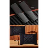 AYAZGRUP Karbon Desenli Alkantra 4’lü Set | 2 Boyun Yastığı + 2 Emniyet Kemeri Pedi