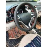 Ayazgurup Toyota Auris Uyumlu Dikmeli Direksiyon Kılıfı Siyah Noktalı (Kırmızı Dikişli)