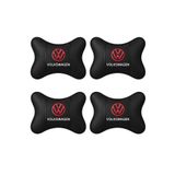AYAZGURUP Volkswagen Kırmızı Logo Oto Boyun Yastığı 4 Adet – Ergonomik Destek, Konforlu Sürüş, Şık Tasarım wwkır