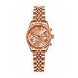 Aybars Kadın- Erkek Kol Saati, Çelik Kordon, Rose Gold Kadran Quartz Analog Bilek Saati