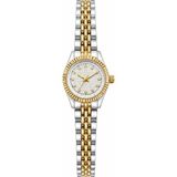 Aybars Kadın Kol Saati, Çelik Kordon, Beyaz Kadran Quartz Analog Bilek Saati - Gold - Gümüş