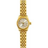 Aybars Kadın Kol Saati, Çelik Kordon, Beyaz Kadran Quartz Analog Bilek Saati - Gold