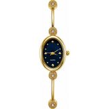 Aybars Kadın Kol Saati, Çelik Kordon, Lacivert Kadran Quartz Analog Bilek Saati - Lacivert - Altın